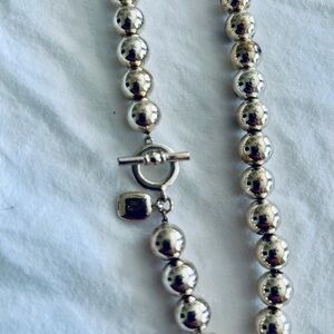 Ralph Lauren Silver Beaded Necklace